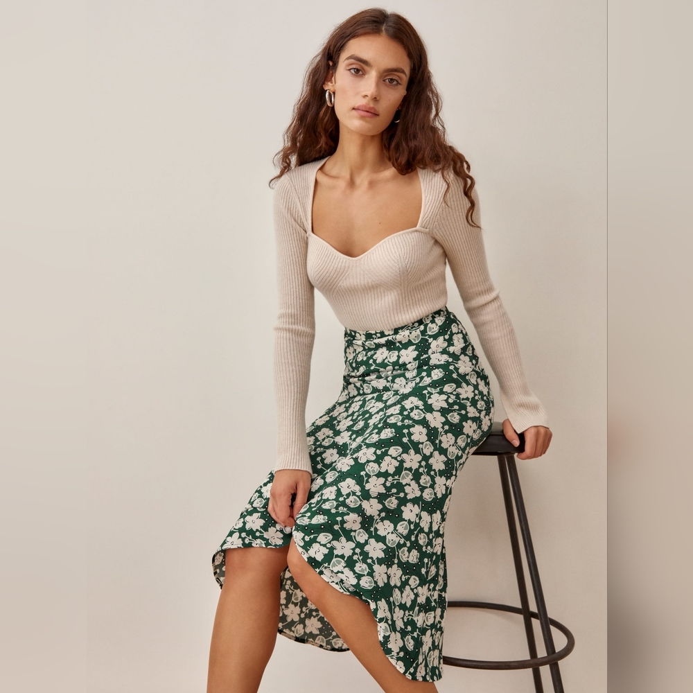 Reformation Bea Skirt Size 0 Andrea NWT